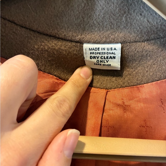 Vintage Michelle Stuart Tan Peacoat - Picture 8 of 11